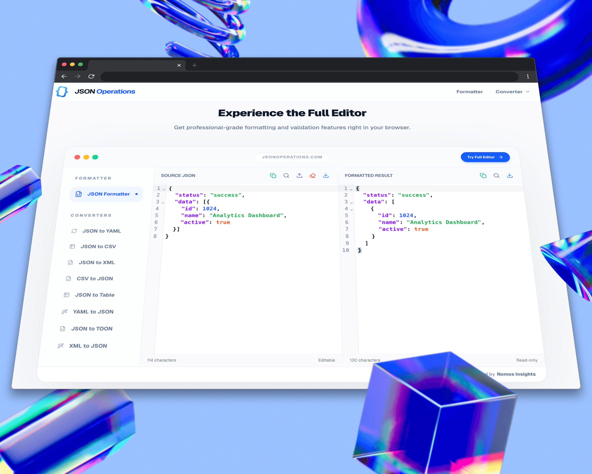 JSON Operations screenshot 2